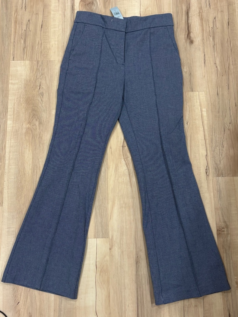 LOFT Navy Boot-Cut Dress Pants